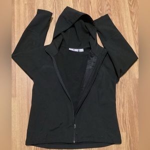 Boys jacket brand free tech full zip size 16/18 color black with cap